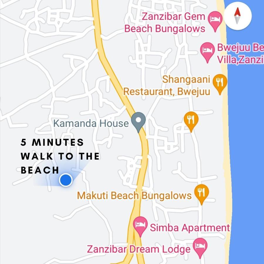 New Arisen Bungalows Bwejuu Eksteriør bilde